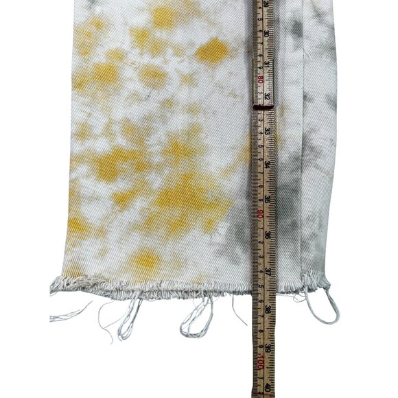 PacSun Carpenter Tie-Dye Pants Yellow & Gray Size 32 Mens Casual Style - Picture 9 of 11